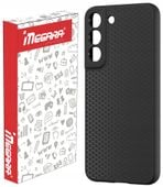Etui do SAMSUNG GALAXY S22 silikonowe matowe z ochroną aparatu czarne TPU