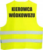 KAMIZELKA ODBLASKOWA nadruk KIEROWNIK WÓDKOWOZU