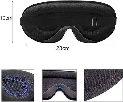 opaska na oczy do spania 3d czarna na Arena.pl