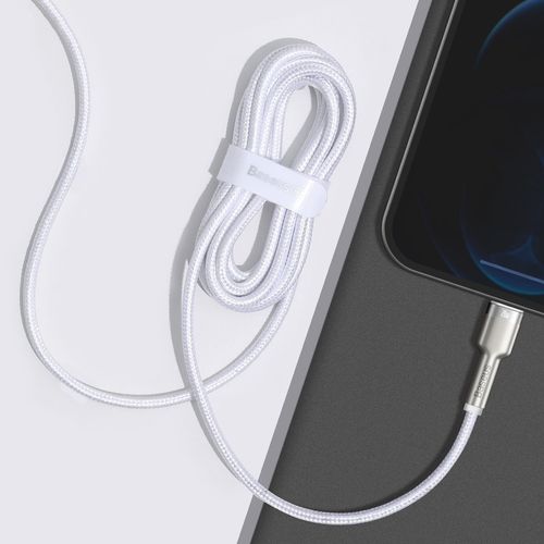 Kabel USB-C do Lightning Baseus Cafule, PD, 20W, 2m (biały) na Arena.pl