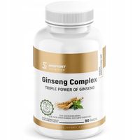 GINSENG COMPLEX 90 kap ŻEŃ-SZEŃ KOREAŃSKI AMERYKAŃSKI SYBERYJSKI | INSPORT