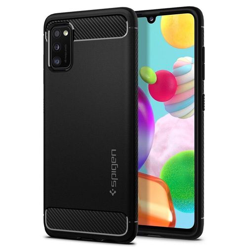 Spigen Rugged Armor do SAMSUNG A41 czarny na Arena.pl