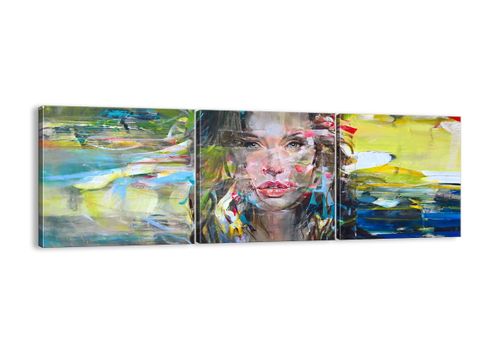 Obraz Na Płótnie - Portret Kobieta - 150X50 Cm - Ca150X50-3473 na Arena.pl