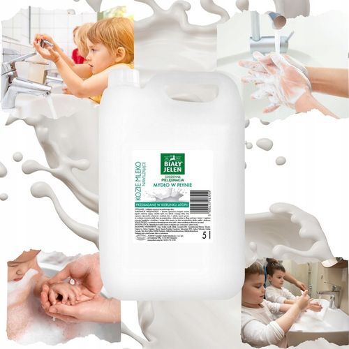 Mydło w płynie Biały Jeleń KOZIE MLEKO 5l nawilżenie 1 szt na Arena.pl