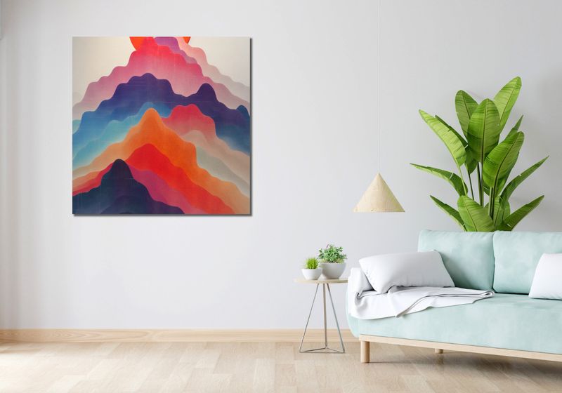 Obraz 100x100cm Gama Gór zdjęcie 2