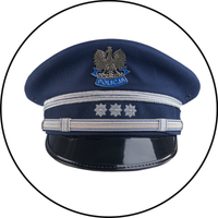 Opłatek na tort Urodziny Policja Odznaka Czapka Blacha Logo Policjant