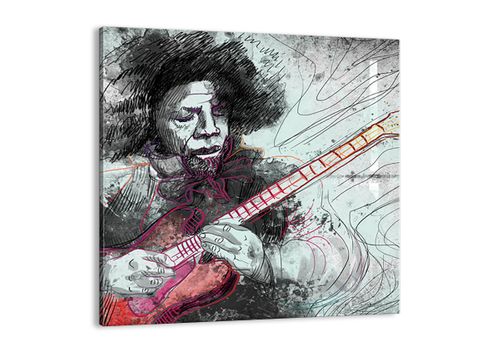 Obraz Na Płótnie - Gitara Muzyka  - 40X40 Cm - Ac40X40-2559 na Arena.pl