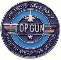 Zawieszka Wisiorek Pin Przypinka TOP GUN As Przestworzy Pilot Myśliwca Lot