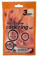 Silicone Cock Ring Set 3 Pcs