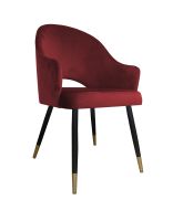 Krzesło Velvet noga czarna/złota MG31