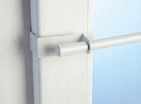 Zazdrostka karnisz teleskopowy stal biały 75-125cm