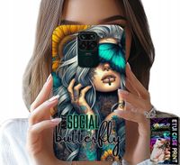 ETUI DO XIAOMI NOTE 9 - ANTI SOCIAL, BUTTERFLY, MOTYLEK, KOBIECE
