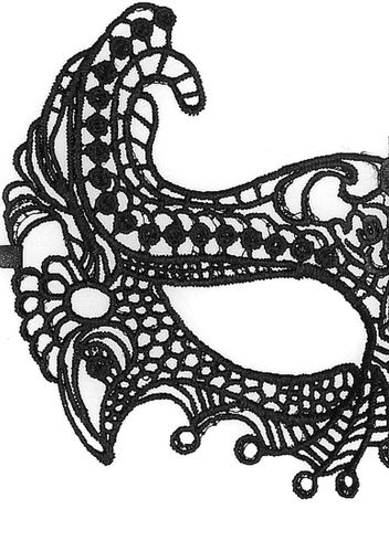 empress black lace mask - black na Arena.pl