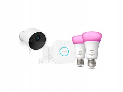 Zestaw startowy PHILIPS HUE Secure z kamerą na Arena.pl
