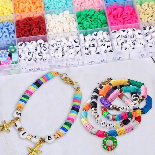 ZESTAW DO ROBIENIA BRANSOLETEK KORALIKI DO ROBIENIA BRANSOLETEK 8000+SZT na Arena.pl