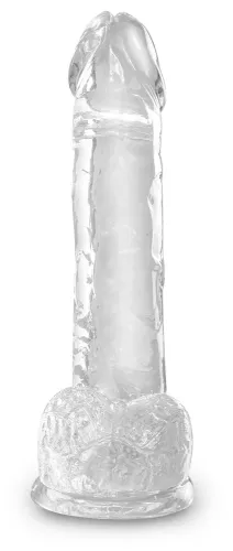 king cock clear model z przyssawką przezroczysty 18 cm tpe na Arena.pl