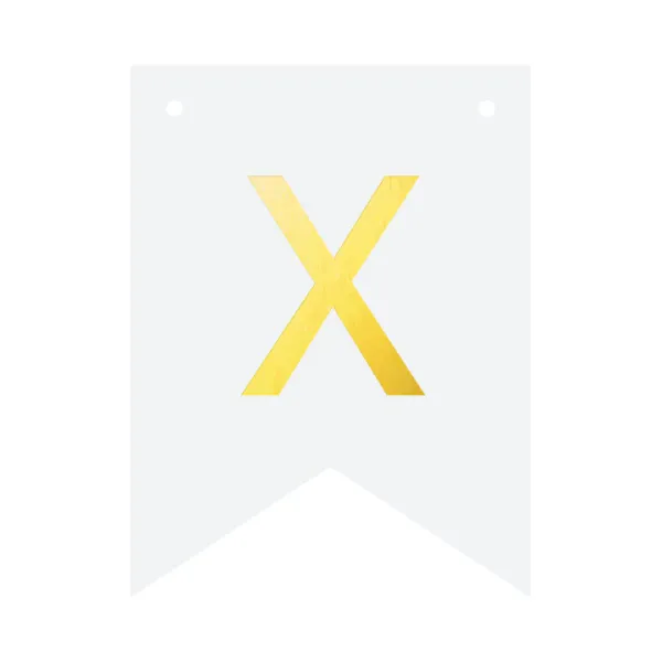 Baner DIY 16 cm - literka X zdjęcie 3