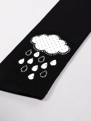 Legginsy dziewczęce getry długie z aplikacją 3D chmurka 122-128 YOCLUB na Arena.pl