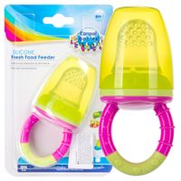 CANPOL Silikonowa siateczka do karmienia gryzak różowo-zielony