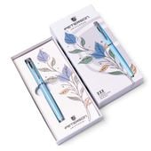 długopis w pudełku ptn 222-gb-8549 l.blue-silver