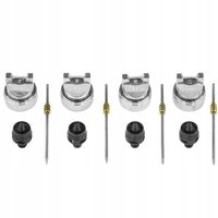 PISTOLET LAKIERNICZY 4X DYSZA HVLP 1.4 1.7 2.0 2.5 mm DO MALOWANIA BLACK