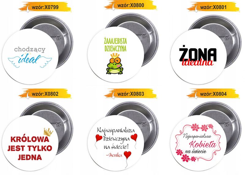 Przypinki buttony 8 MARCA super hit zdjęcie 3