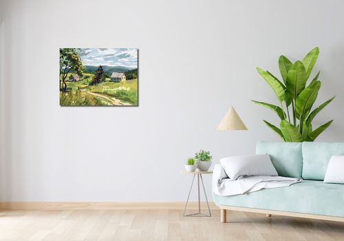 Obraz 70x50cm Bujna Wieś na Arena.pl