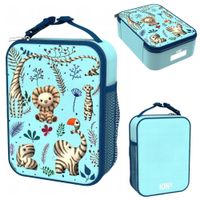 Lunch Box Śniadaniówka Lunch Bag Termiczny Torba Dla Dzieci Zwierzęta Zebra