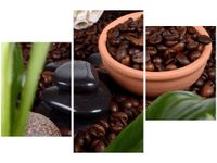 60 90CM OBRAZ 3 ELEM KAWA MISECZCE ŚCIENNY DRUK PŁÓTNO