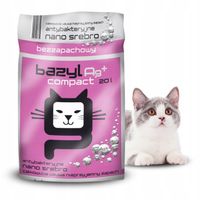 Żwirek Dla Kota Kotów Bezzapachowy Bentonitowy Bazyl Ag + Compact 20 L