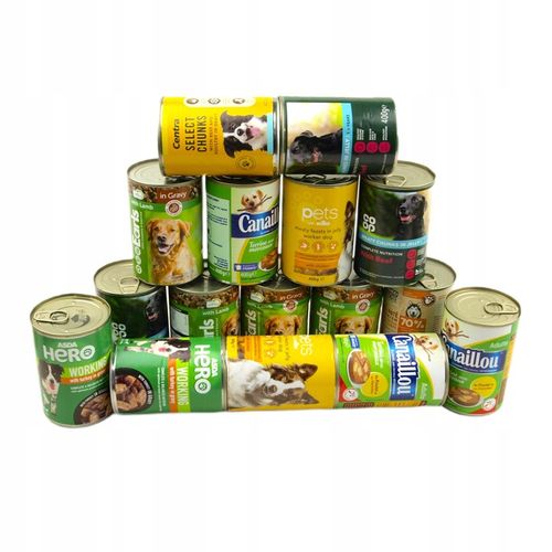 Mokra karma dla psa Puszki Zestaw Mieszany Smaków pakiet 20 szt. x 400g na Arena.pl