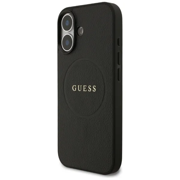 etui guess grained ring magsafe do iphone 17 - czarne zdjęcie 2