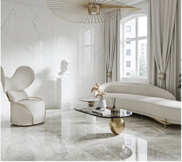 Gres polerowany MARMUR BIAŁY Marmo Thassos 80x80 zdjęcie 1