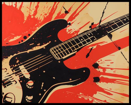 Plakat 76x60,5cm Gitara Elektryczna na Arena.pl