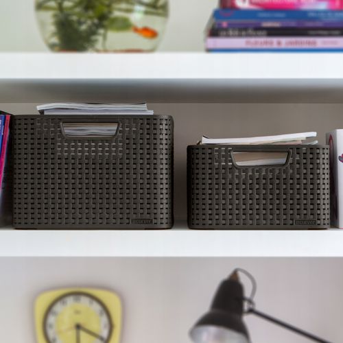 Curver Koszyk Pojemnik Z Pokrywką Do Szafy Brązowy na Arena.pl