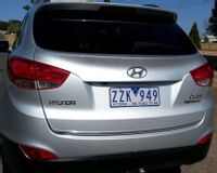 Hyundai IX35 - LISTWA CHROM Klapa bagażnik Tył