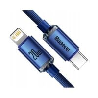 Kabel USB-C do Lightning Baseus Crystal Shine, 20W, PD, 2m (niebieski)