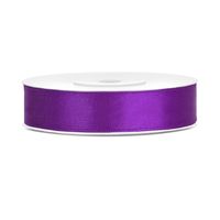 wstążka satynowa 12 mm/25 m purpurowa party deco