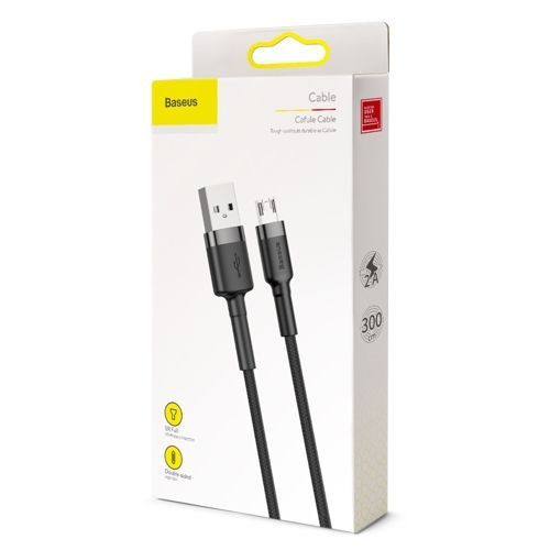 BASEUS CAFULE MICRO-USB CABLE 300CM GREY/BLACK na Arena.pl