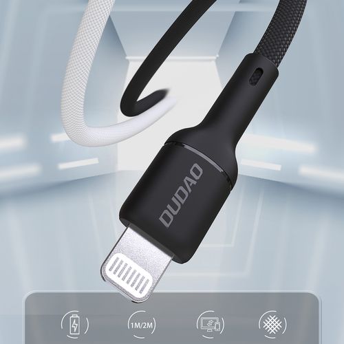 Kabel przewód USB-C - iPhone Lightning 30W 2m - czarny na Arena.pl