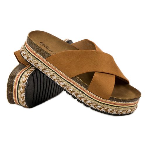 Camelowe Klapki Boho r.39 na Arena.pl