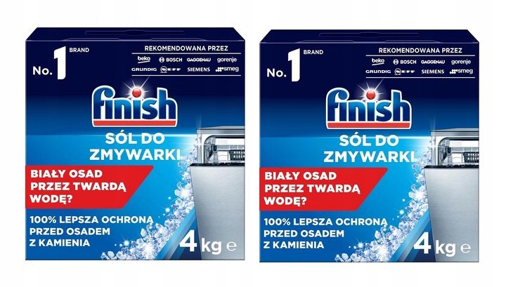 Finish Sól ochronna do zmywarki 4 kg x2 zdjęcie 1