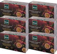 (x6) DILMAH Czarna Herbata z Aromatem Marakui, Granatu i Wiciokrzewu 20tb