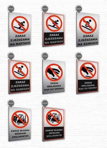 Tabliczka znak informacyjny 20x15 Srebrna NIE NISZCZYĆ ROŚLIN Nierdzewna na Arena.pl