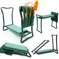 KLĘCZNIK SKŁADANY PRZYBORNIK STOŁEK OGRODOWY ŁAWKA TABORET 3w1