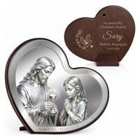 Obrazek Komunijny Pamiątka Komunii dla Dziewczynki Grawer Prezent od Babci