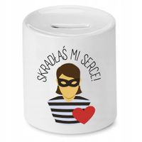 Skarbonka Dla Dziewczyny Skradłaś Mi Serce Z Nadrukiem Ze Zdjęciem