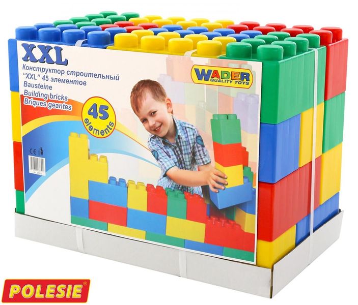 Klocki budowlane 45 elementy cegiełki 37510 zdjęcie 2