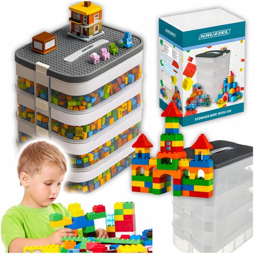 pudełko na klocki- 4 poziomy 29l kruzzel 25758 na Arena.pl