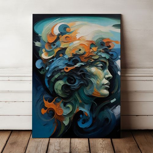 Obraz na płótnie portret abstrakcja 80x120 cm na Arena.pl